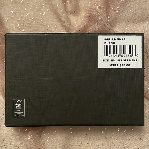 Brand New Michael Kors Black Slim Billfold Men's Wallet w/ Money Clip Box Set - Picture 13 of 14